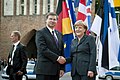 Ministru prezidents Valdis Dombrovskis tiekas ar Vācijas kancleri Angelu Merkeli (7309138842).jpg