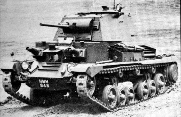 The Mk I (A9) Cruiser Tank used by the British 7th Armoured Division