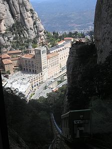 View from above Montserrat