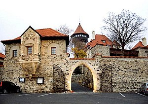 Inngang til Hněvín slott