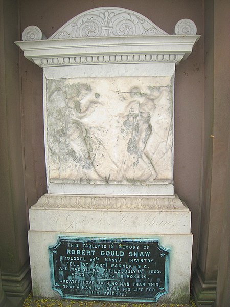 File:Mount Auburn Cemetery - Robert Gould Shaw memorial.jpg