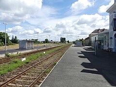 Les voies en direction de Bordeaux.