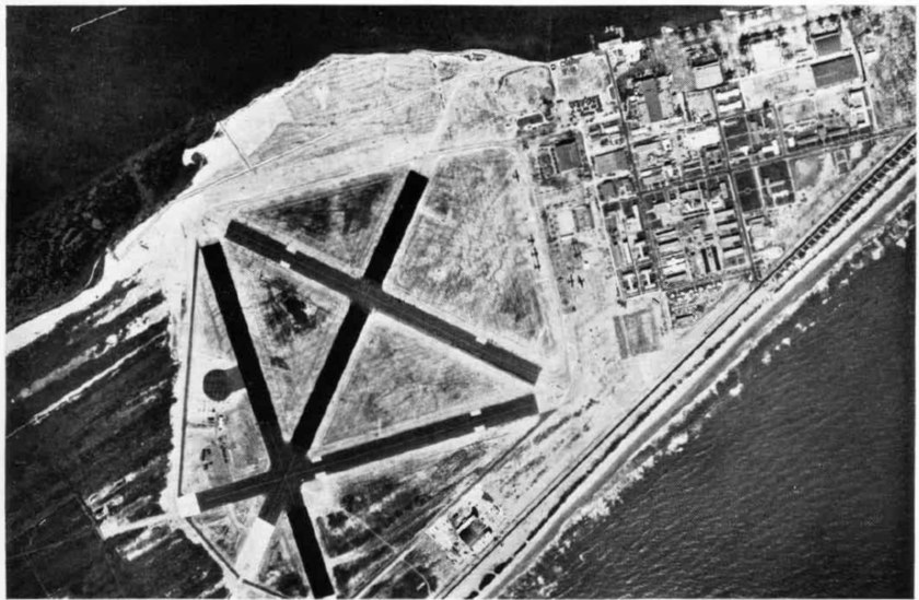Aerial view of NAS Banana River in the mid-1940s
