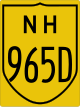 Escudo de la carretera nacional 965D}}