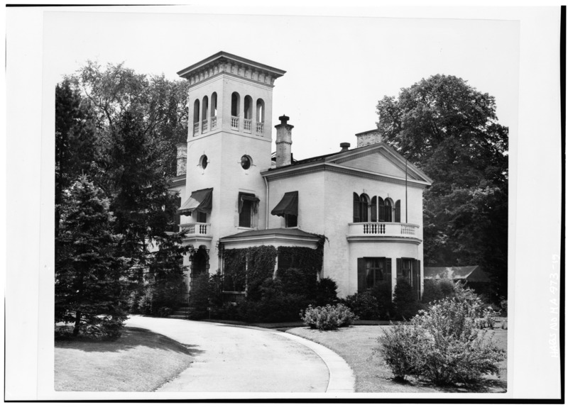 File:NORTHWEST FRONT AND SOUTHWEST SIDE - Mills-Stebbins House, 3 Crescent Hill, Springfield, Hampden County, MA HABS MASS,7-SPRIF,5-19.tif