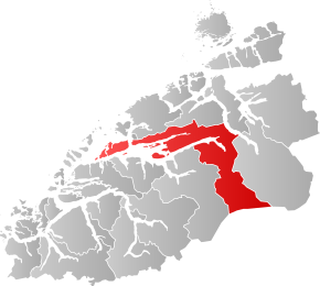 Poziția localității Comuna Molde