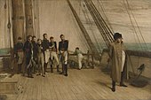 Napoleon on board the Bellepheron Napoleon on Board the Bellerophon - Sir William Quiller Orchardson.jpg