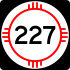 Jalan negara 227 penanda