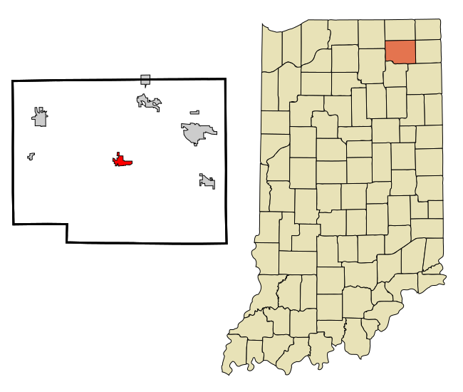 File:Noble County Indiana Incorporated and Unincorporated areas Albion Highlighted.svg