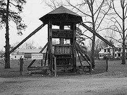 Norfleet Plantation, Cotton Press, Albermarle Street (moved from Norfleet Plantation), Tarboro (Edgecombe County, North Carolina).jpg