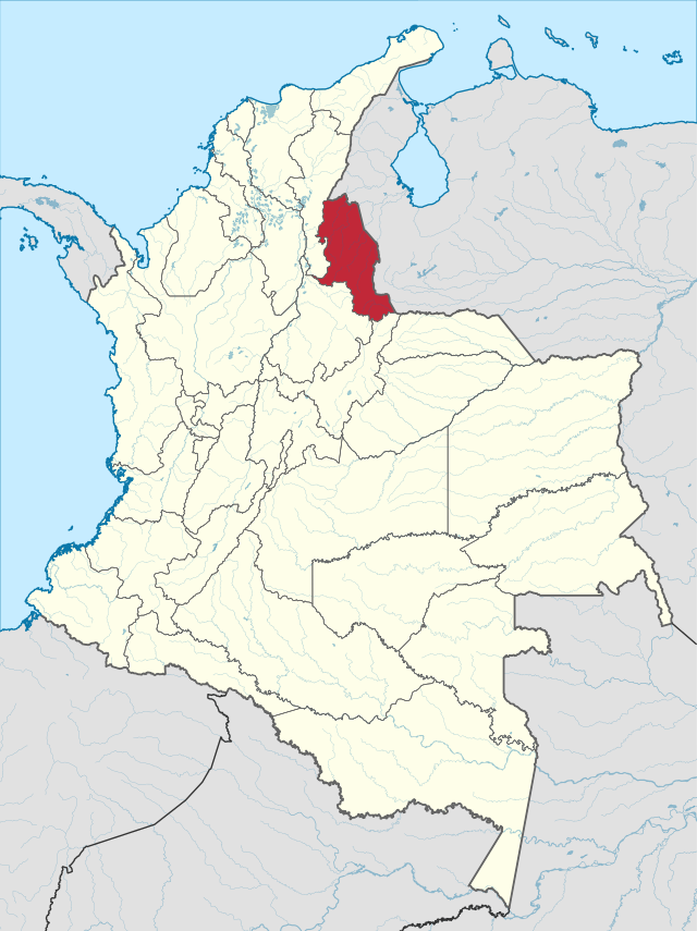 Letak Departemen Norte de Santander di Kolombia