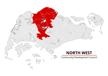 North West District of Singapore North West CDC map 2015.svg