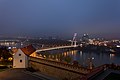 * Nomination The Nový most bridge in Bratislava, Slovakia. --A,Ocram 20:26, 30 October 2022 (UTC) * Promotion  Support Good quality for a night shot --Tagooty 03:58, 31 October 2022 (UTC)  Comment There are several dust spots that should be cloned out. -- Ikan Kekek 07:02, 31 October 2022 (UTC)