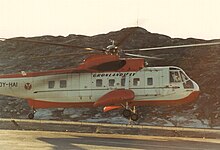 OY-HAI, the S-61N at Nuuk Heliport photographed only months before its fatal crash