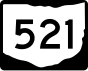 State Route 521 маркер