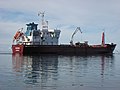 The tanker Orasila in Upernavik Port