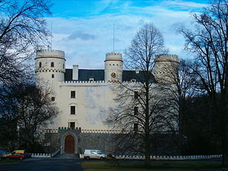 Orlík nad Vltavou village in the South Bohemian Region of the Czech Republic