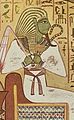 Osiris, ägyptischer Gott des Jenseits.