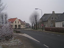 Oorspronkelijke dorpskern van Middelrode bij kruising Kapelstraat en Assendelftseweg