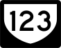 Puerto Rico Urban Primary Highway 123 markør