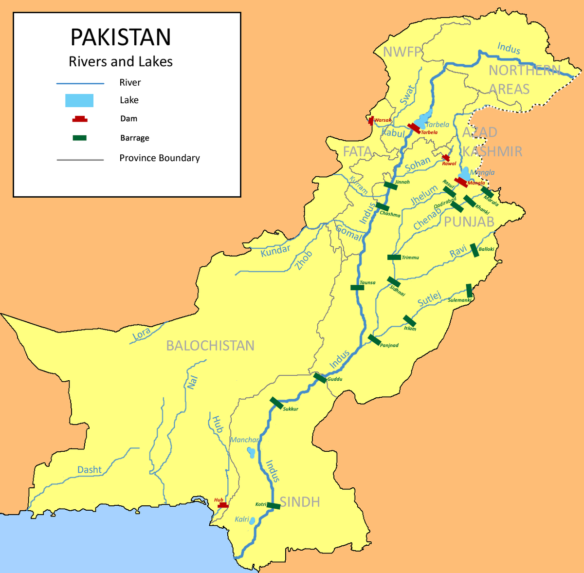 List Of Barrages And Headworks In Pakistan Wikipedia