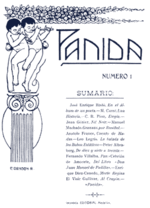 Cover of the 1st issue of Panida featuring de Greiff's first published poem, Ballad of the Mad Owls.