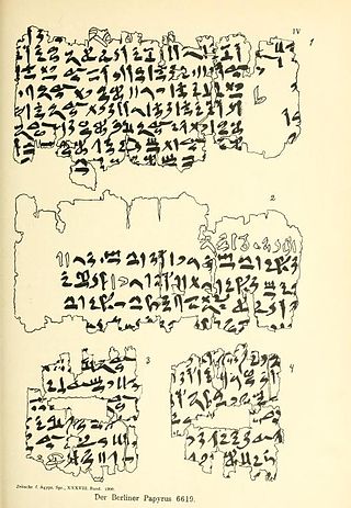 <span class="mw-page-title-main">Berlin Papyrus 6619</span> Mathematical papyrus