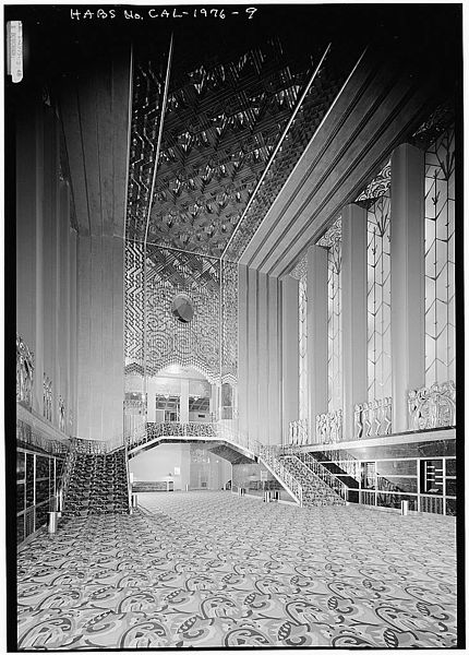 1975 photograph by Jack E. Boucher showing the four-story Grand Lobby