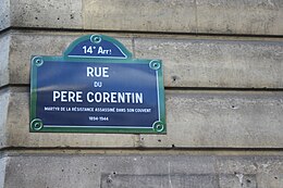 Illustrasjonsbilde av artikkelen Rue du Père-Corentin