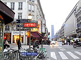 Street-level entrance at Saint-Sulpice