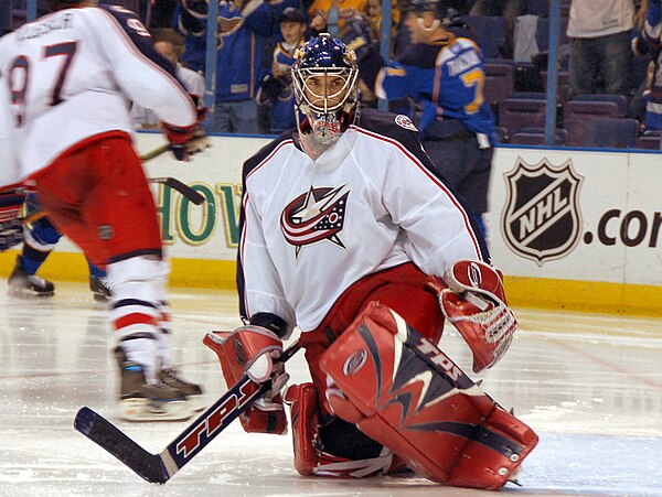 Leclaire with the Blue Jackets in 2008