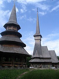 Barsana Monastery, northern Romania. Peri Monastaire.jpg