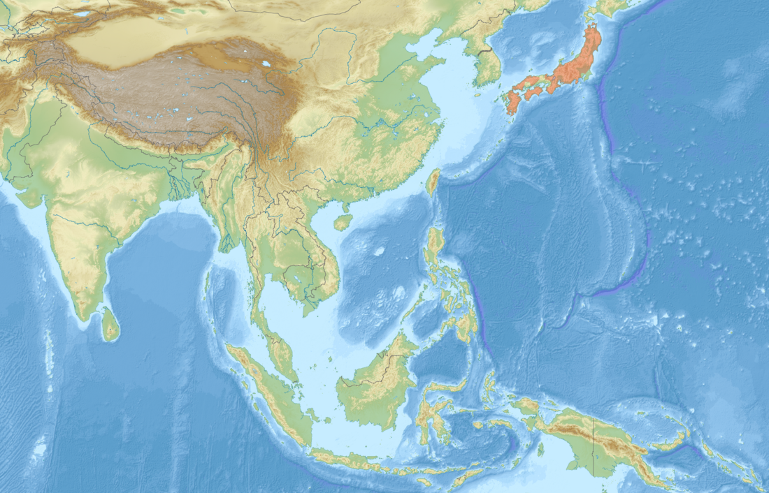 File:Petaurista leucogenys distribution map.png