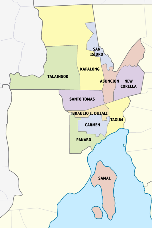 Davao del Norte Political Map