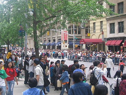 Crowd at the Philippine Independence Day Parade in New York City
