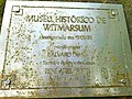 Placa do Museu Histórico de Witmarsum.