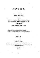 The title page of Poems in Two Volumes Poems in two volumes.jpg