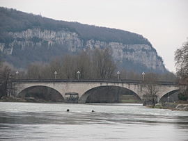 The bridge of Sault-Brénaz