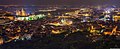 Panorama centra Prahy v noci