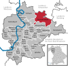 Lage der Gemeinde Prichsenstadt im Landkreis Kitzingen