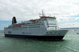 Pride of Bilbao, an archetypical cruise ferry. Built for Viking Line and operated by P&O Ferries between Portsmouth in the UK and Bilbao in Spain from 1993 to 2010. Pride of Bilbao.jpg