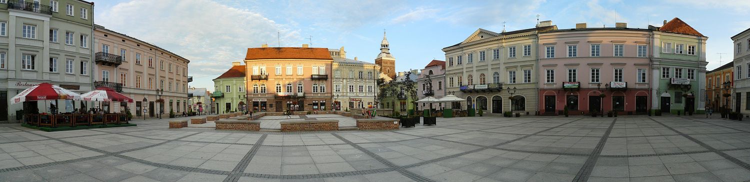 Panorama rynku na starym mieście