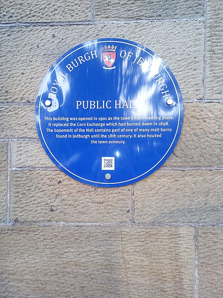 File:Public Hall plaque in Jedburg.jpg