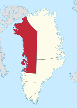 Location of Qaasuitsup within Greenland