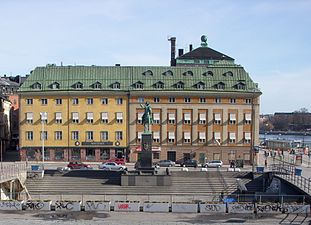 Slussplan med Räntmästarhuset innan omgörning