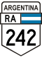 National Route 242 shield))