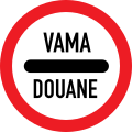 Stop at douane post