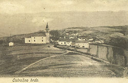pohled na Ostrožno Brdo z roku 1905
