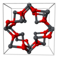 Кристалічна структура тетрагонального Pb3O4 (Позначення:      Pb      O)
