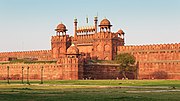 The Red Fort in Delhi, built between 1639 and 1648 as the citadel of Shah Jahan's new capital[287]